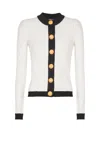 Balmain Twisted Cable Knit Cardigan
