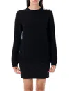 Balmain Knitted Tops In Black