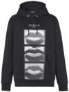BALMAIN BALMAIN LIPS PRINT HOODIE
