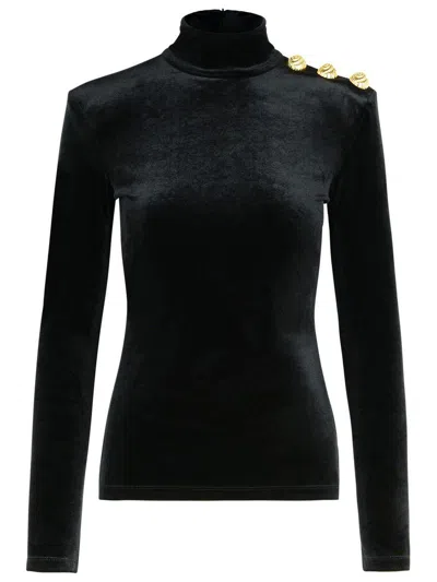 Balmain Sweaters In Black