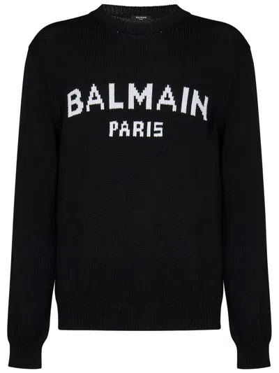 Balmain Sweaters Black