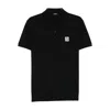 Balmain Short-sleeve Polo Shirt In Black