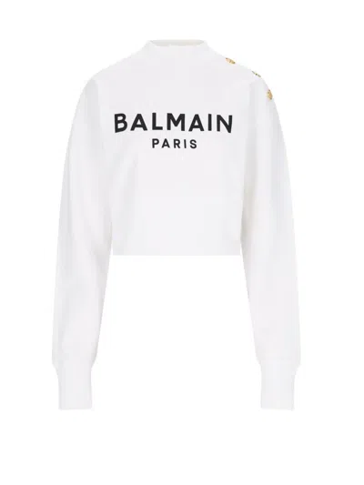 Balmain Sweaters In White