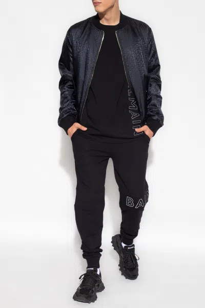Balmain Paris Jogging Suit In Black