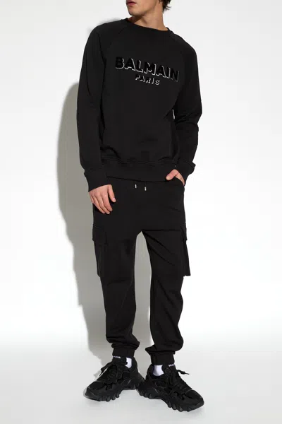 BALMAIN BALMAIN SWEATPANTS WITH LOGO