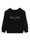 Balmain Sweatshirt Mit Logo-print In Black