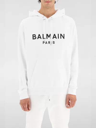 BALMAIN SWEATSHIRT BALMAIN MEN COLOR WHITE,F73047001