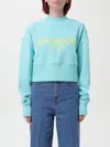Balmain Sweatshirt  Woman Color Blue In 蓝色