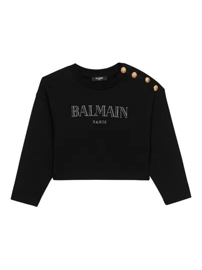 Balmain Kids' Sudadera - Negro In Black