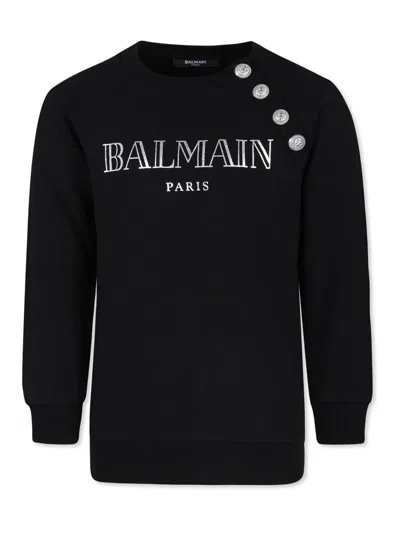 Balmain Kids' Sweatshirt In Black