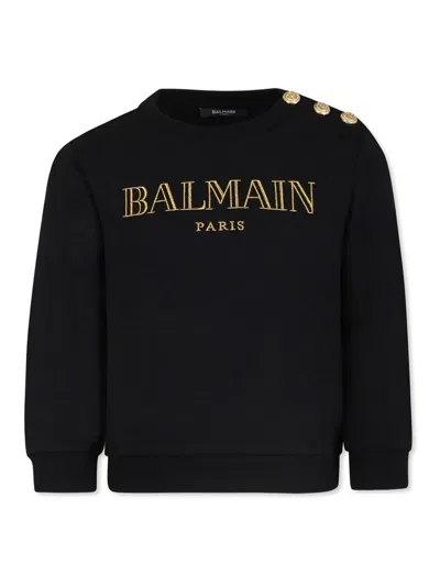 Balmain Kids' Sweatshirt In Black