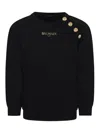 Balmain Logo-print Sweatshirt In Black