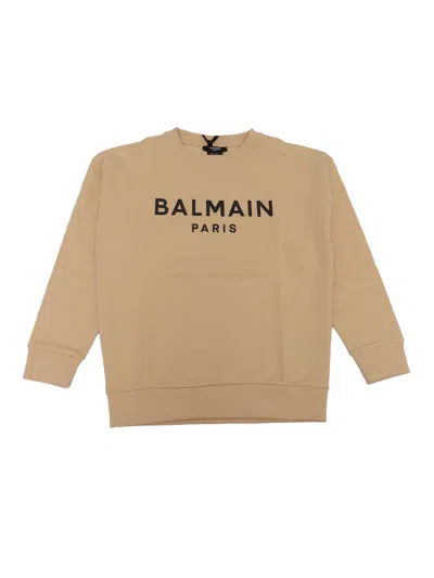 Balmain Kids' Sweatshirt In Brown