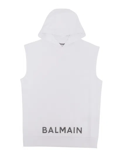 Balmain Kids' Sweatshirt In White
