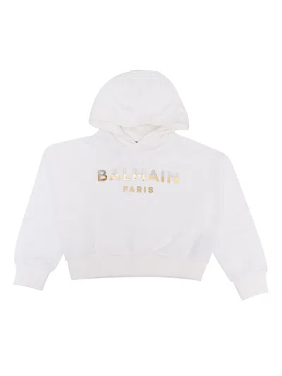 Balmain Kids' Sweatshirt In White