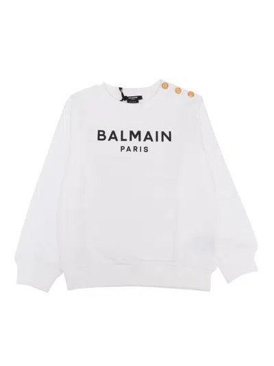 Balmain Sweatshirt In White