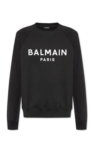 Balmain Sweatshirt With Logo In Black