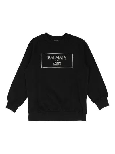 Balmain Kids' Sweatshirt With Logo In Black