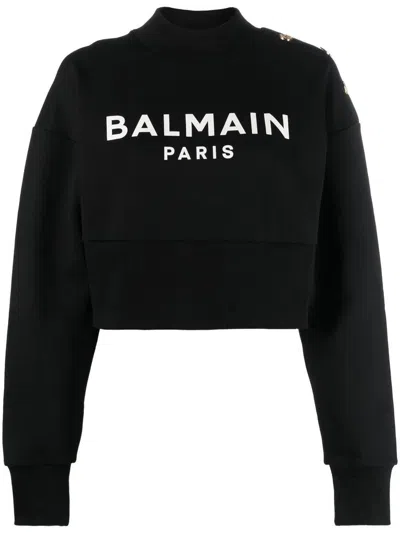 BALMAIN BALMAIN SWEATSHIRT WITH PRINT