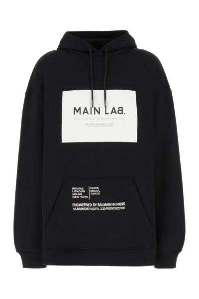 Balmain Sweatshirts In Black