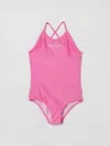 Balmain Thin Straps Swimsuit In Pink