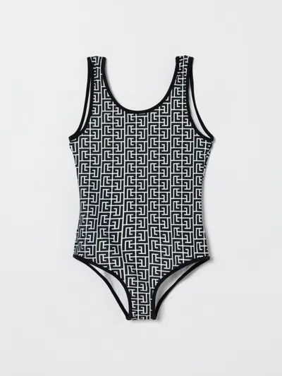 Balmain Kids' スイムウェア  ボーイ カラー ホワイト In Black