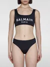 Balmain Logo-embroidered Bikini Set In 黑色