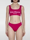 Balmain Swimsuit  Woman Color Fuchsia In 紫红色