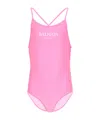 Balmain Swimsuit With Thin Straps In Pink