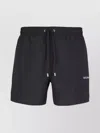 Balmain Swimwear With Elastic Waistband And Pockets In Black