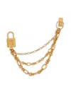 Balmain Sync Brass Brooch With Chains