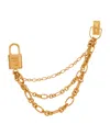 Balmain Sync Brass Brooch With Chains In Gold