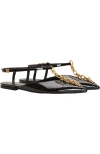 Balmain Sync Chain Sandals In Black