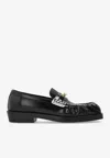 Balmain Sync Glazed Loafers In Black