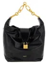 Balmain Sync Hobo Shoulder Bag In Black