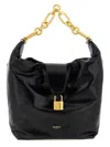 Balmain Sync Hobo Shoulder Bag In Black