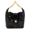 Balmain 'chain Strap Padlock Detail' Shoulder Bag In Black