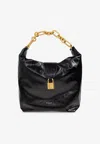 Balmain 'chain Strap Padlock Detail' Shoulder Bag In Black