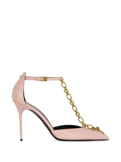 Balmain Sync Leather Stilettos With Pointed-toe In Multi