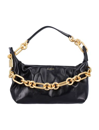 Balmain Sync Medium Bag In Black