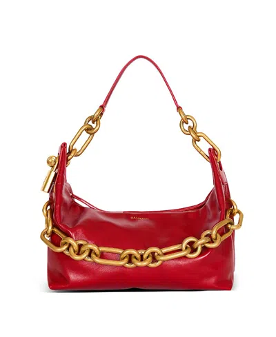 Balmain Sync Medium Bag In Calfskin Leather