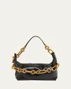 Balmain Sync Medium Chain Shoulder Bag In Calfskin