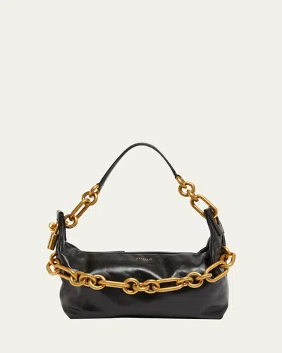 Balmain Sync Medium Chain Shoulder Bag In Calfskin