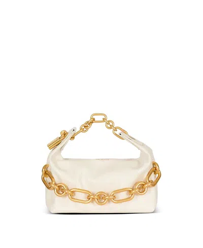 Balmain Sync Mini Bag In Calfskin Leather