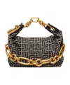 Balmain Sync Mini Chain Handbag In Black