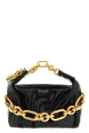 Balmain Sync Mini Handbag In Black