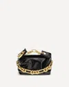 Balmain Sync Mini Chain-embellished Leather Tote In Black