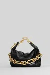 Balmain Sync Mini Shoulder Bag In Black