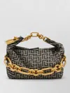 Balmain Sync Mini Tote Monogram Jacquard Chain Handle