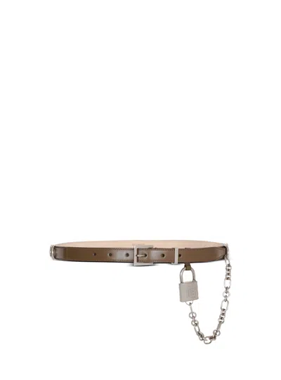 BALMAIN SYNC NARROW LEATHER BELT